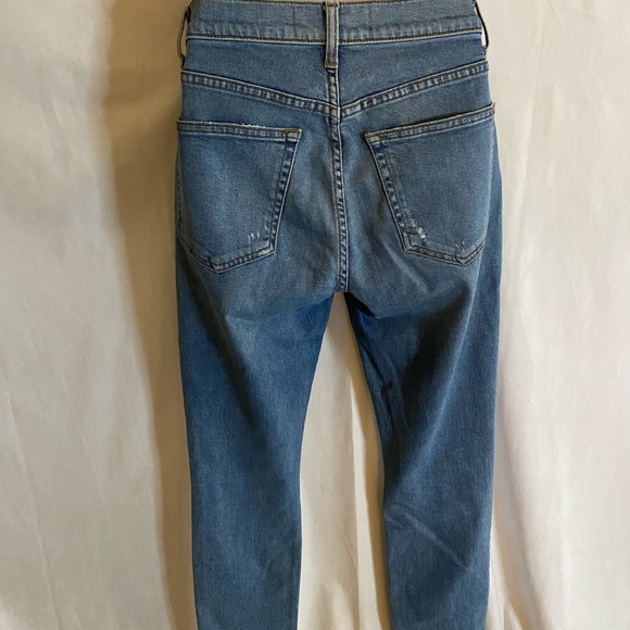 Reformation High Skinny Crop  Patch Pocket Stretch Jeans - Picture 2 of 9